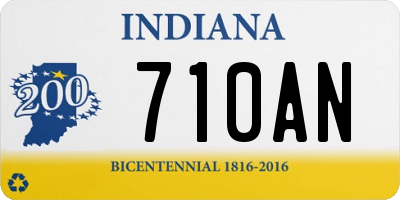 IN license plate 710AN