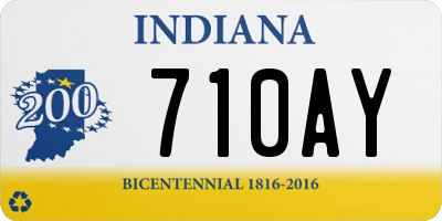 IN license plate 710AY
