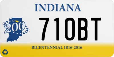 IN license plate 710BT