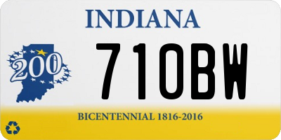 IN license plate 710BW