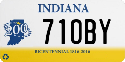 IN license plate 710BY