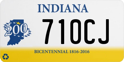 IN license plate 710CJ