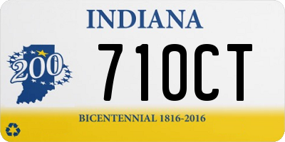 IN license plate 710CT