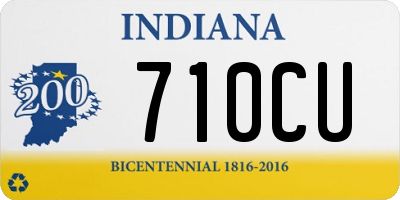 IN license plate 710CU