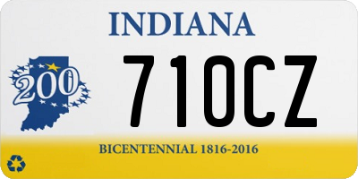 IN license plate 710CZ