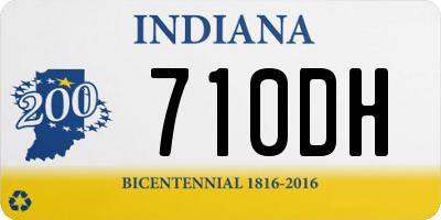 IN license plate 710DH