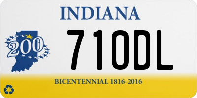 IN license plate 710DL