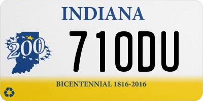 IN license plate 710DU