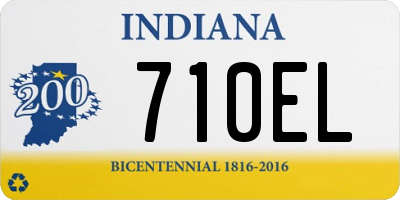 IN license plate 710EL
