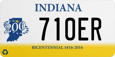 IN license plate 710ER