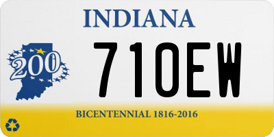 IN license plate 710EW