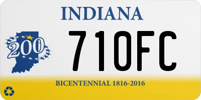 IN license plate 710FC