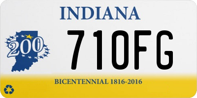 IN license plate 710FG