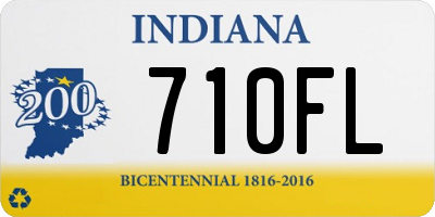 IN license plate 710FL