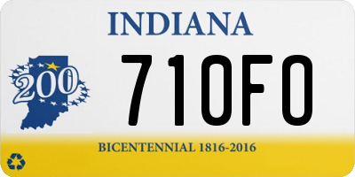 IN license plate 710FO