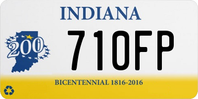 IN license plate 710FP