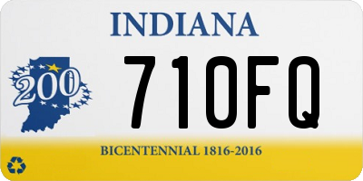 IN license plate 710FQ