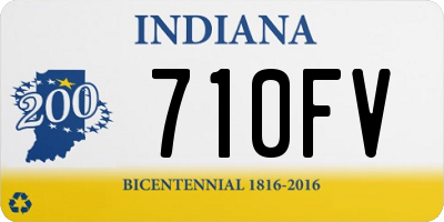 IN license plate 710FV
