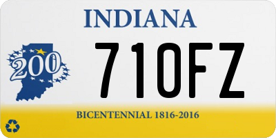 IN license plate 710FZ
