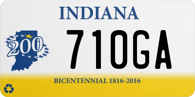 IN license plate 710GA