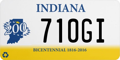 IN license plate 710GI