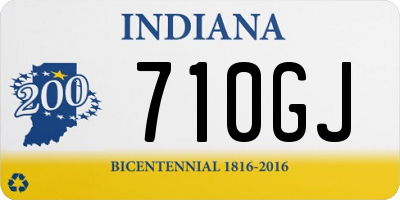 IN license plate 710GJ