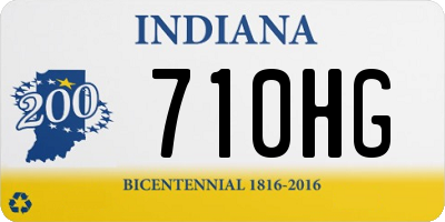 IN license plate 710HG