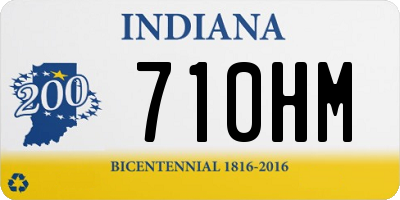 IN license plate 710HM