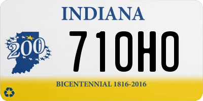 IN license plate 710HO