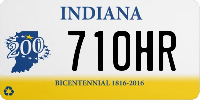 IN license plate 710HR