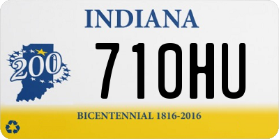 IN license plate 710HU