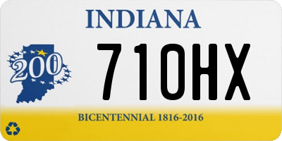 IN license plate 710HX