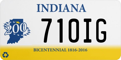 IN license plate 710IG