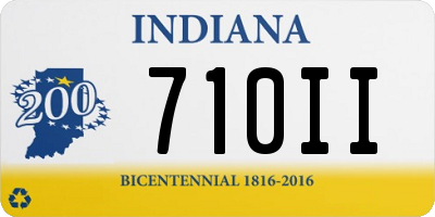 IN license plate 710II