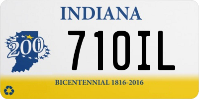 IN license plate 710IL