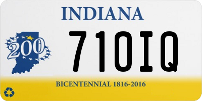 IN license plate 710IQ