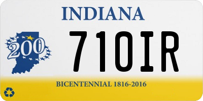 IN license plate 710IR