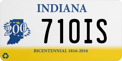 IN license plate 710IS