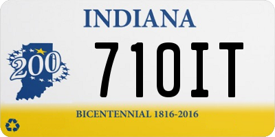 IN license plate 710IT