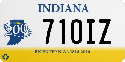 IN license plate 710IZ