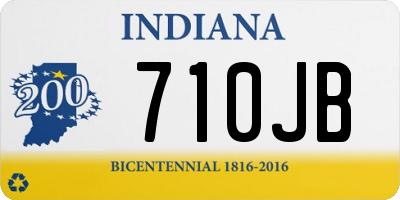 IN license plate 710JB