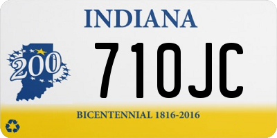 IN license plate 710JC