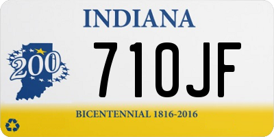 IN license plate 710JF