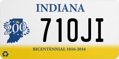 IN license plate 710JI