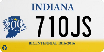 IN license plate 710JS