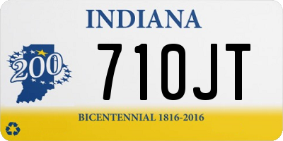 IN license plate 710JT