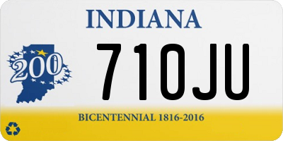 IN license plate 710JU