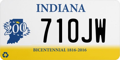 IN license plate 710JW