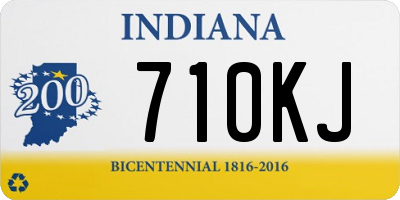 IN license plate 710KJ