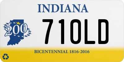 IN license plate 710LD
